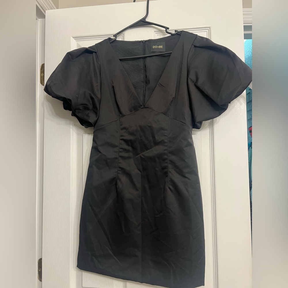 DO+BE Black Puff Sleeve Dress